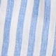 Tropez short in striped linen BRILLIANT OCEAN WHITE S 