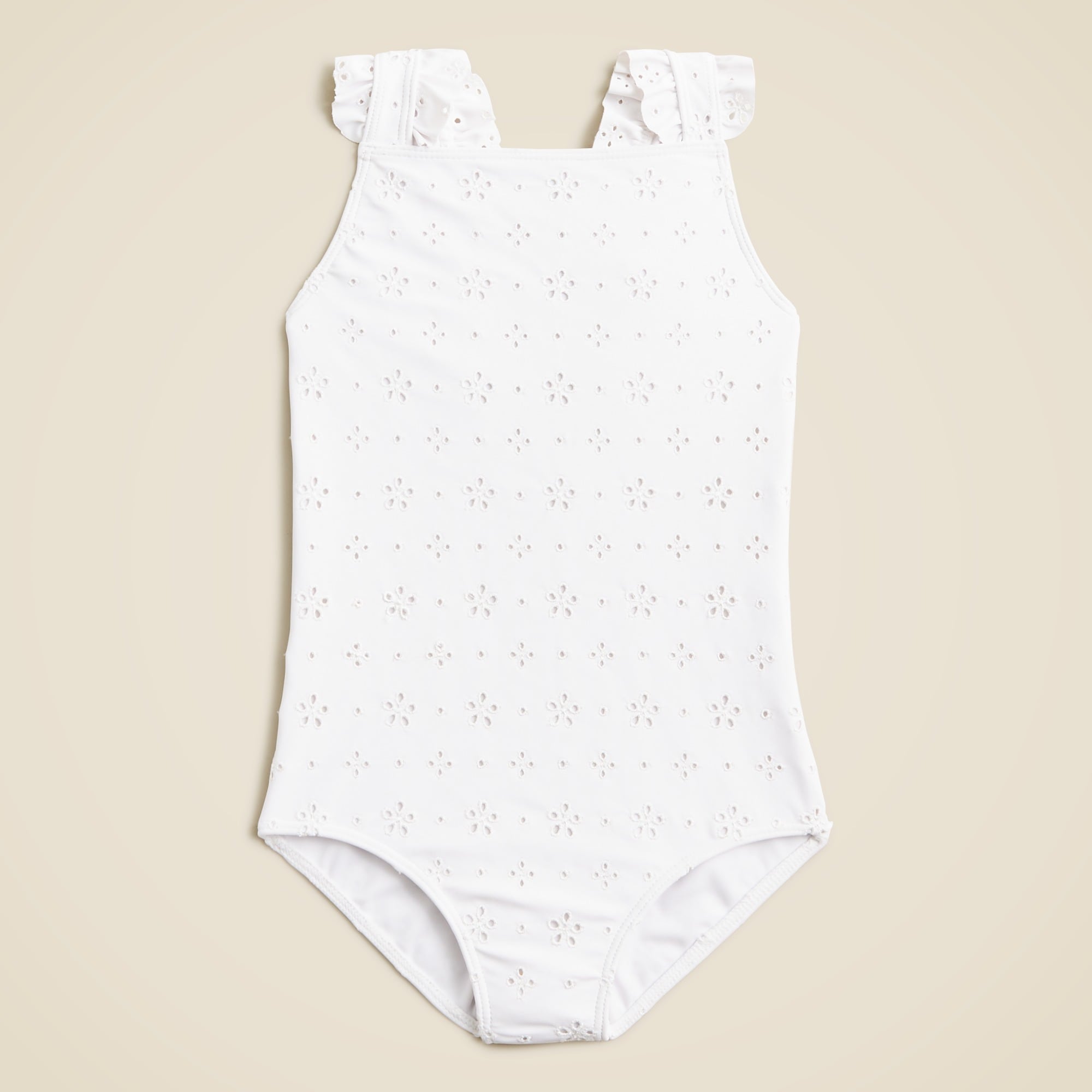 girls minnow&trade; X Crewcuts girls' eyelet one-piece swimsuit with UPF 50+