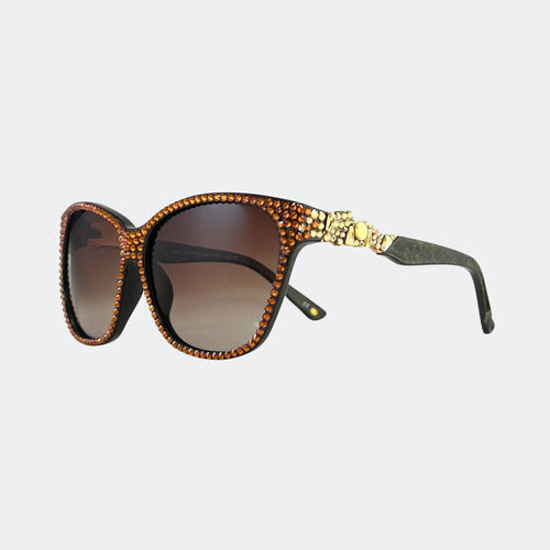 GL1251 RECTANGULAR CRYSTAL SUNGLASSES - Jimmy Crystal New York