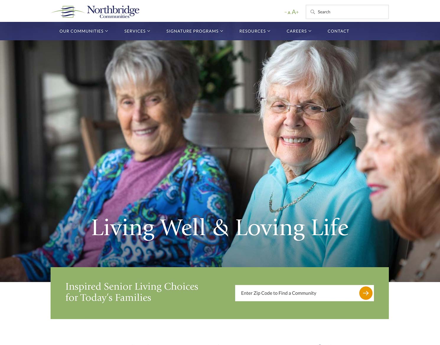 Northbridge Communities website design