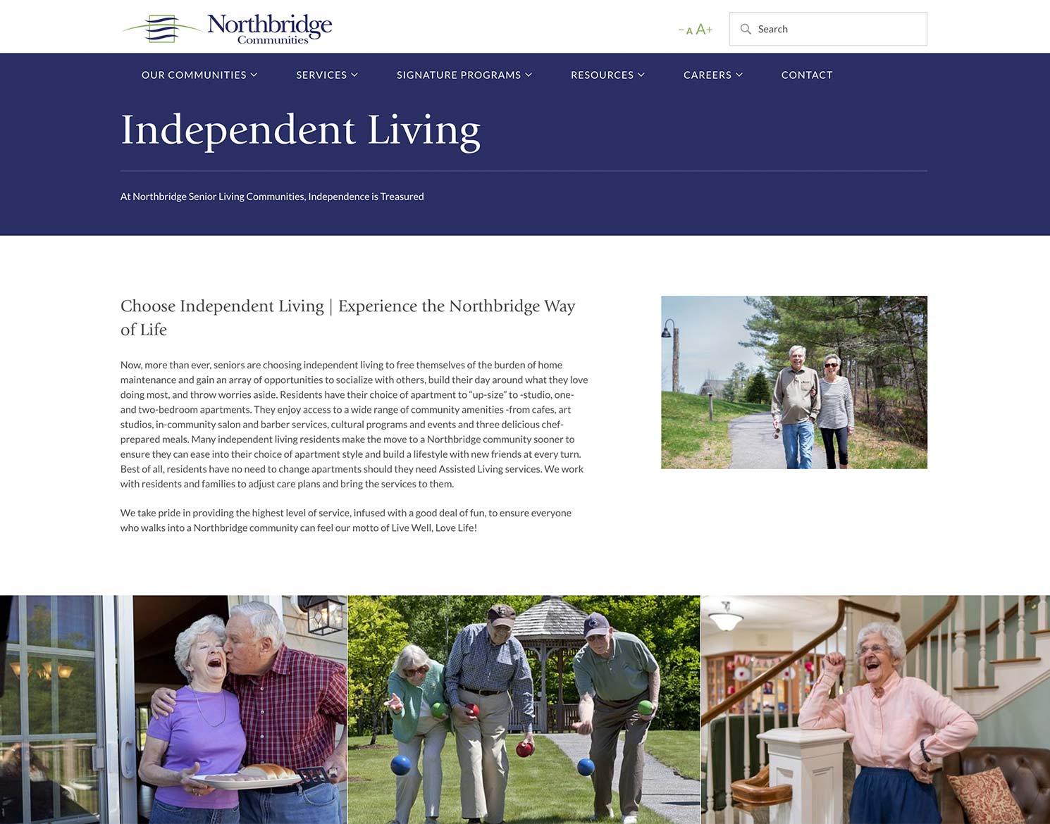 Northbridge Communities website design