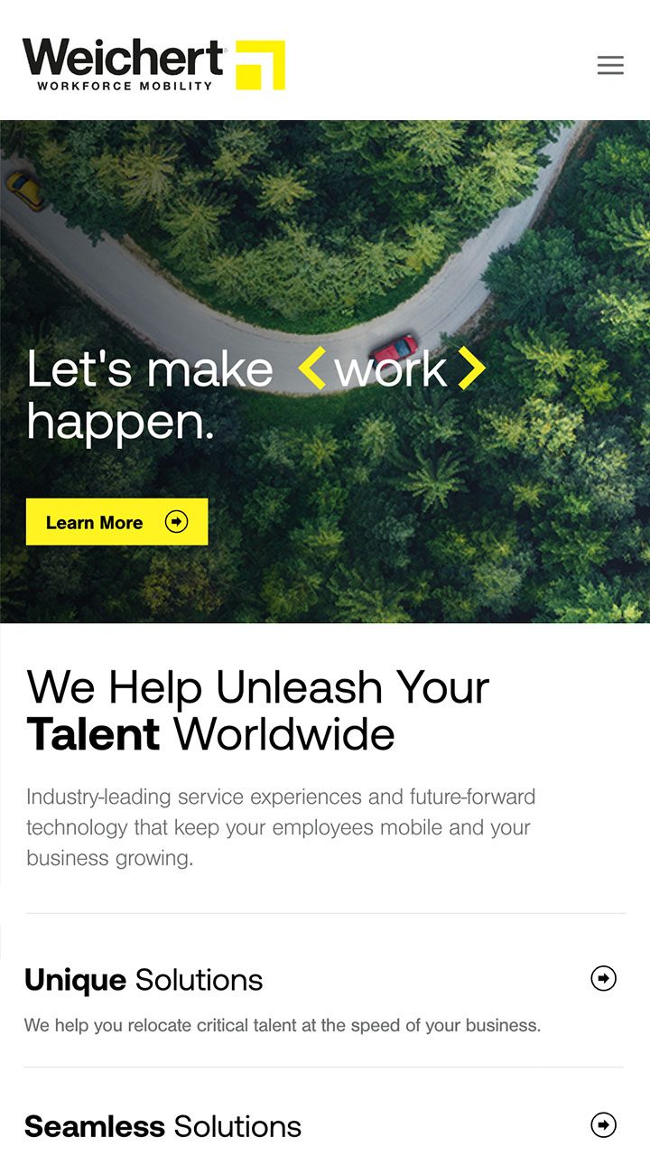 Weichert Mobile homepage