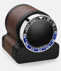 Scatola del Tempo Watch Winder Rotor One Chestnut Batman Bezel 03008.CSIL 03015.GHBAT