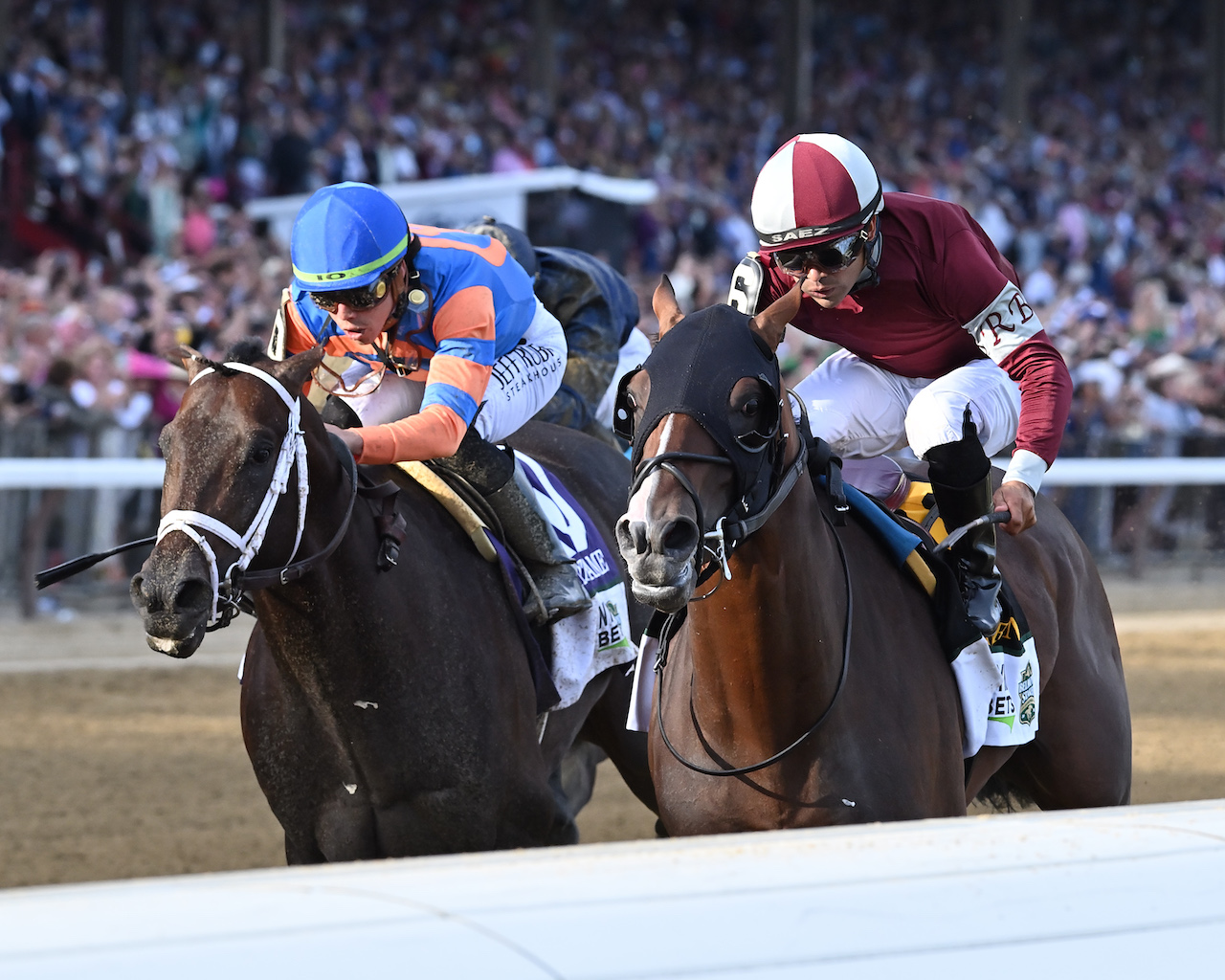 Dornoch wins the Belmont S. (G1) during Belmont at Saratoga