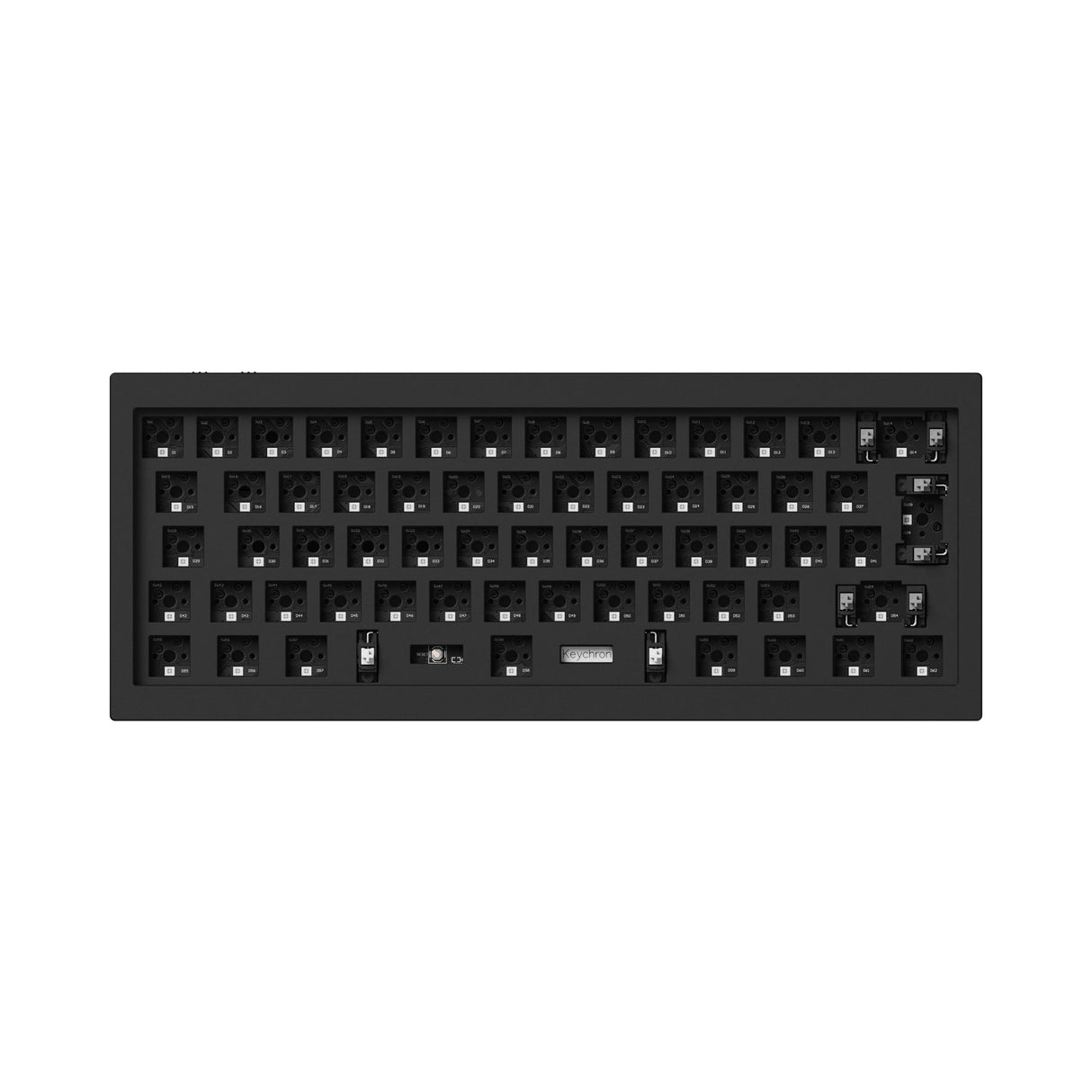 Keychron Q4 Pro QMK/VIA wireless custom mechanical keyboard 60 percent layout full aluminum black frame for Mac WIndows Linux with RGB backlight and hot-swappable barebone ISO