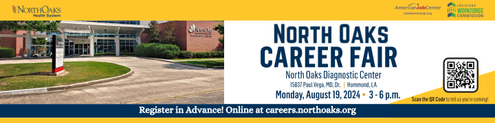 Click here for information on North Oaks Career Fair Fall 2024 - Registration.