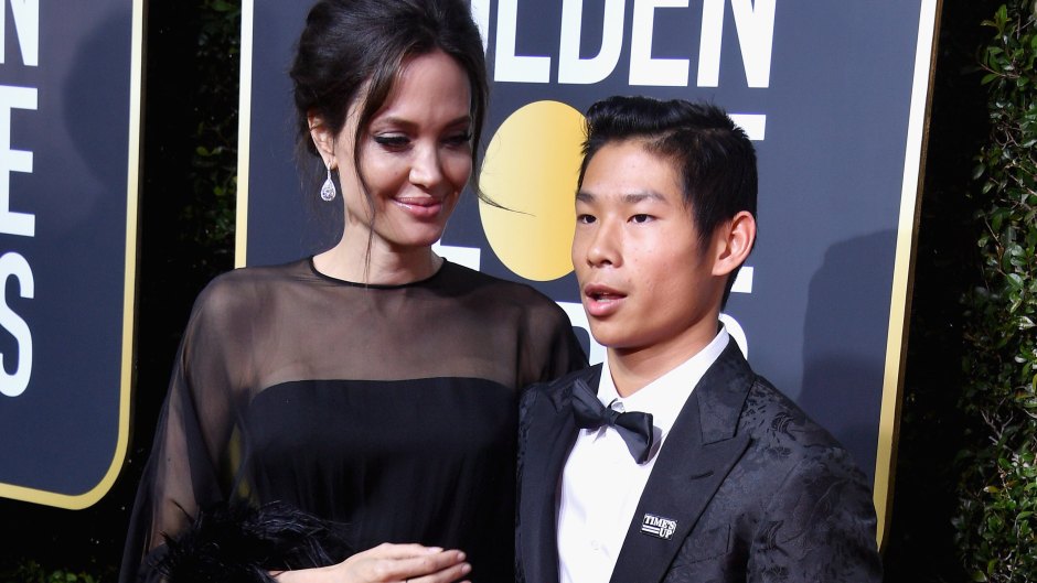 Angelina jolie son pax golden globes