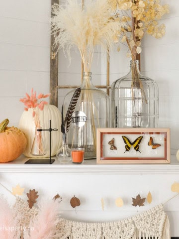 Modern Boho Fall Mantel Ideas