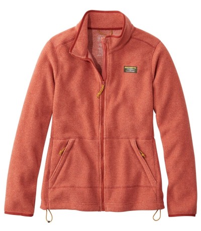 Women's full-zip fleece jacket.