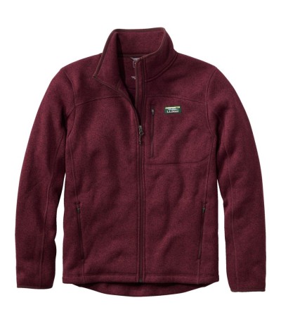 A men's full-zip fleece jacket.