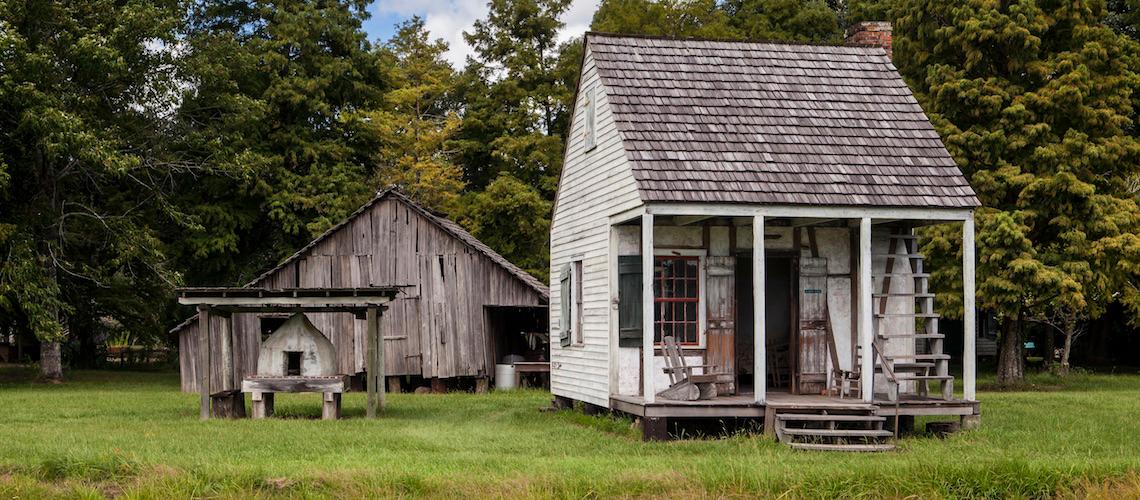 old house at rural life