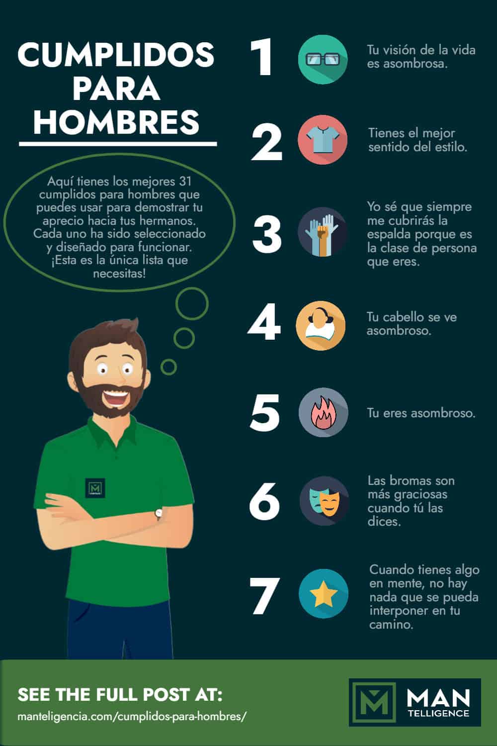 Infographic - Cumplidos Para Hombres