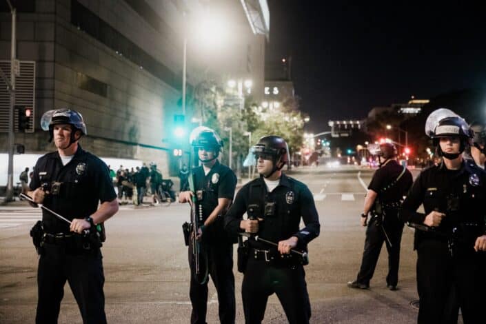 Group of Police Doing Rounds