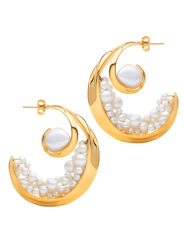 Crest Hoops - MISHO - Earrings