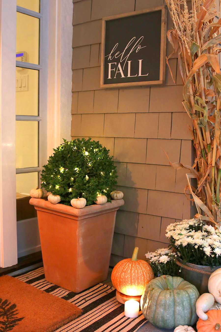 neutral fall porch