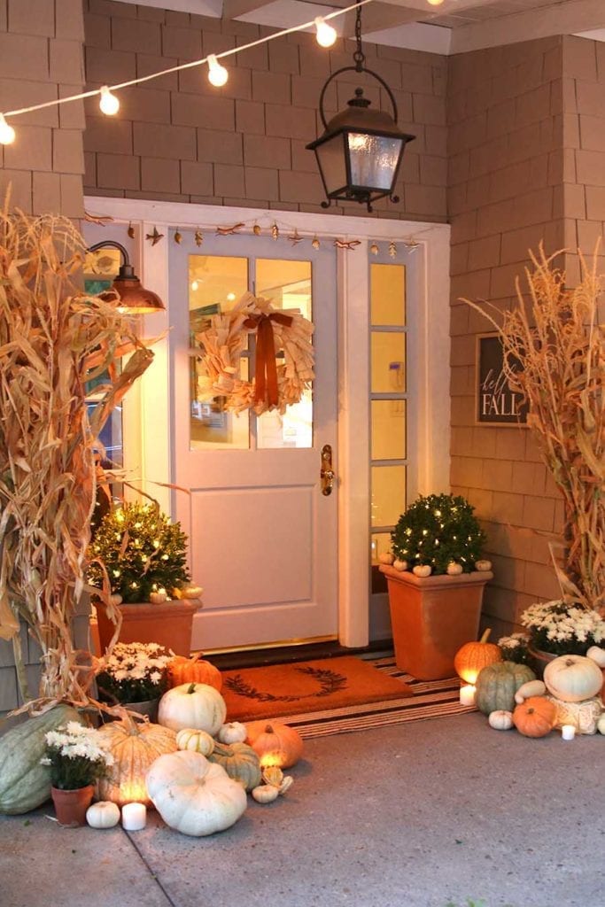 fall front porch decorating ideas