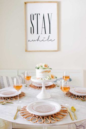 mother's day brunch table idea