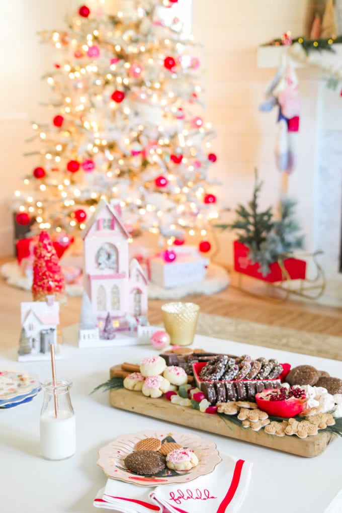 sweet christmas charcuterie board