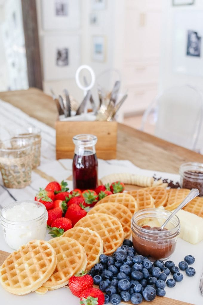 waffle brunch board