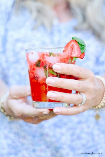 strawberry basil cocktail recipe