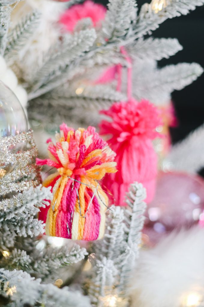 diy yarn hat ornament