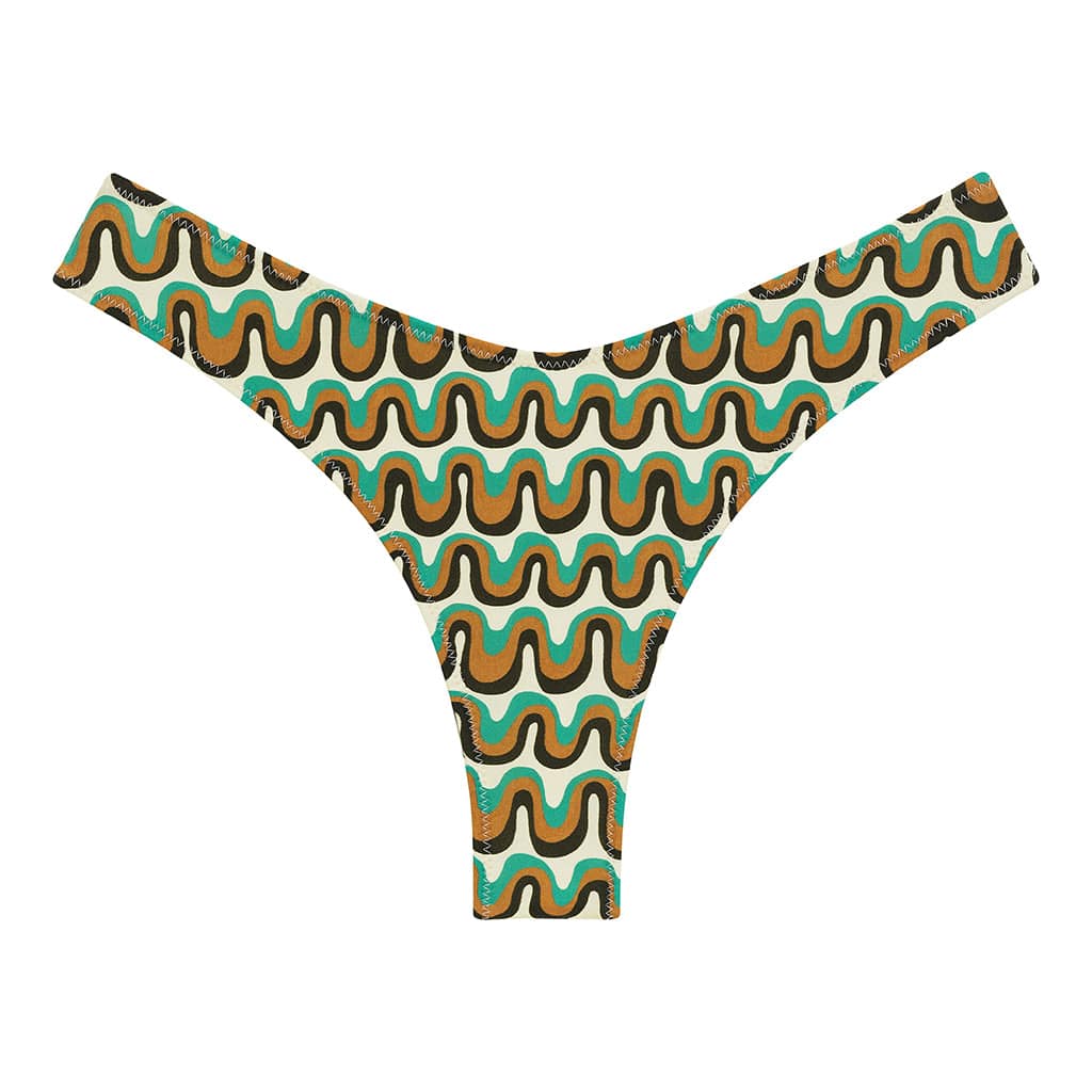 Groovy Lulu (Zig-Zag Stitch) Bikini Bottom