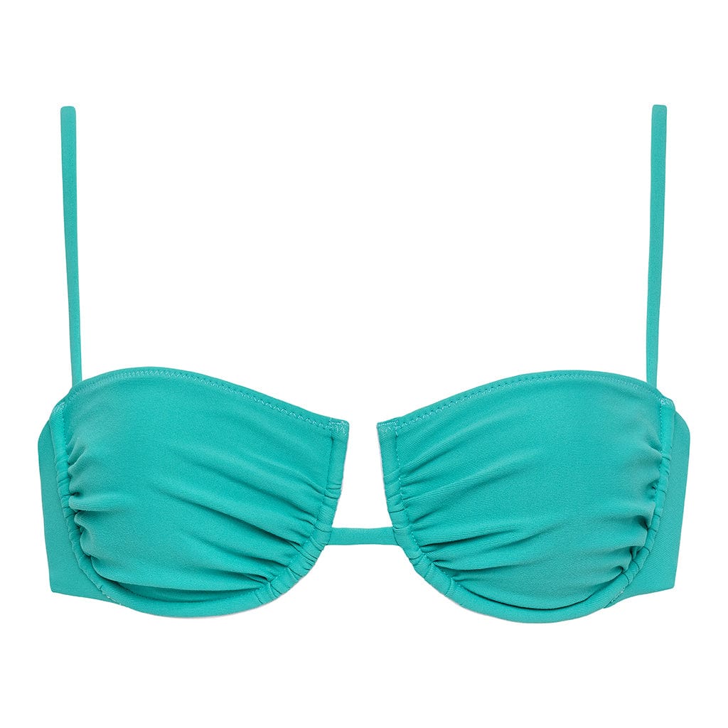 Teal Simonette Bikini Top