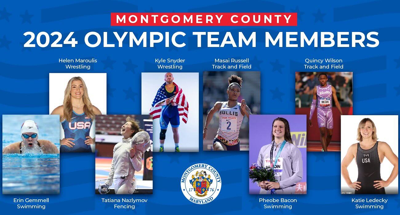 montgomery county 2024 Olympic team members