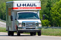 A U-Haul truck