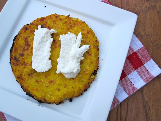 Arepa de Chocolo con Quesito Or Colombian Corn Arepa)