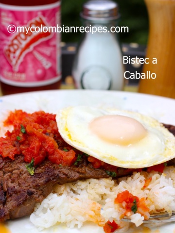 Receta de Bistec a Caballo