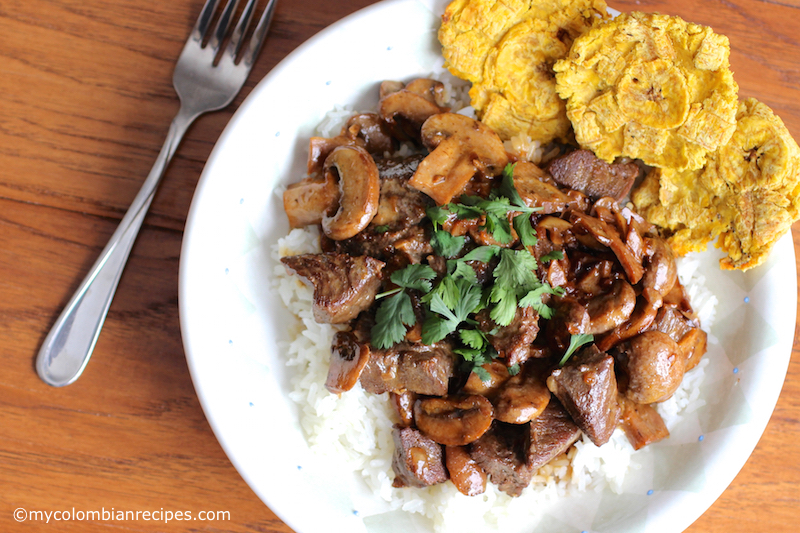 Carne con Champiñones (Beef with Mushrooms)