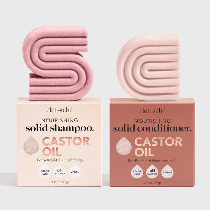 Castor Oil Shampoo & Conditioner Bar Combo Pack