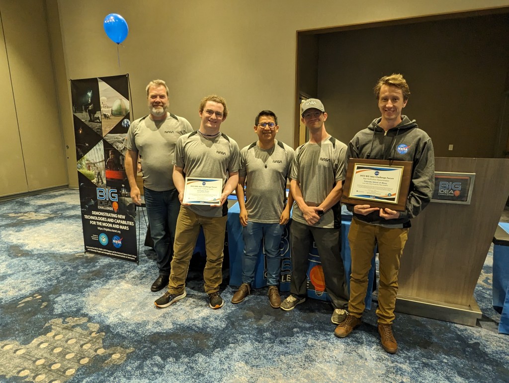 BIG Idea Challenge winners of the Best Verification Demonstration -- from the Colorado School of Mines