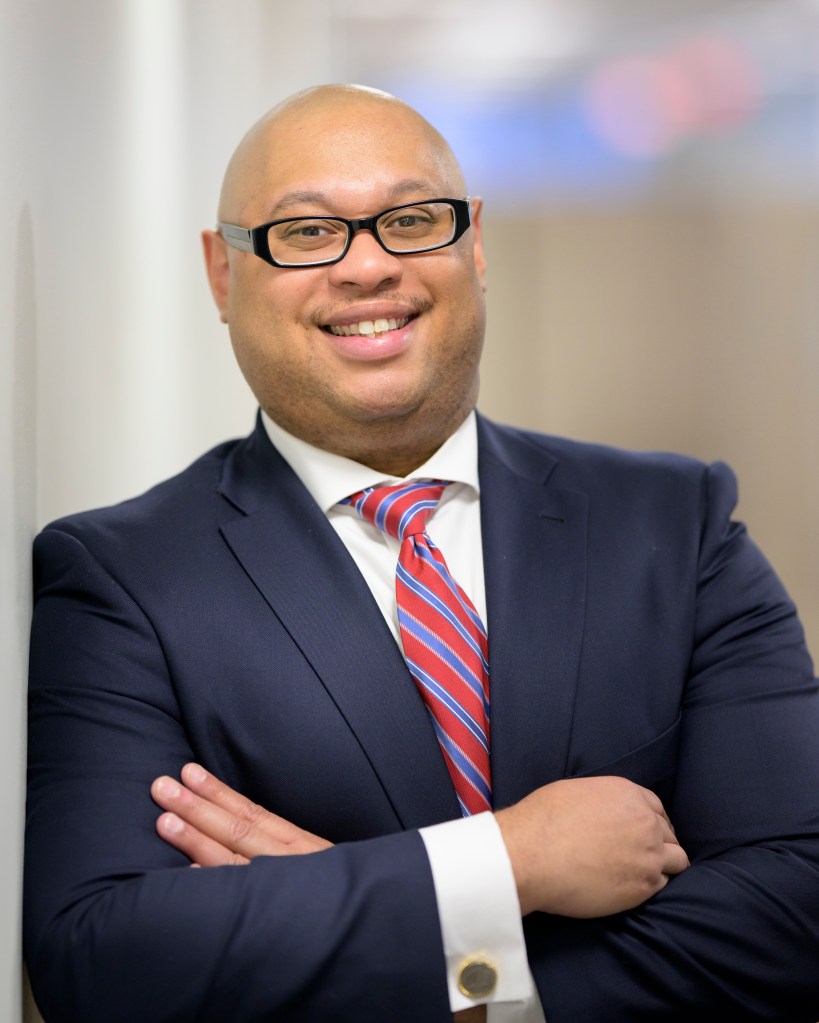 Assistant Administrator for NASA’s Office of Small Business Programs, Dwight Deneal, poses for portrait, Monday, Feb. 12, 2024, at the NASA Headquarters Mary W. Jackson Building in Washington.