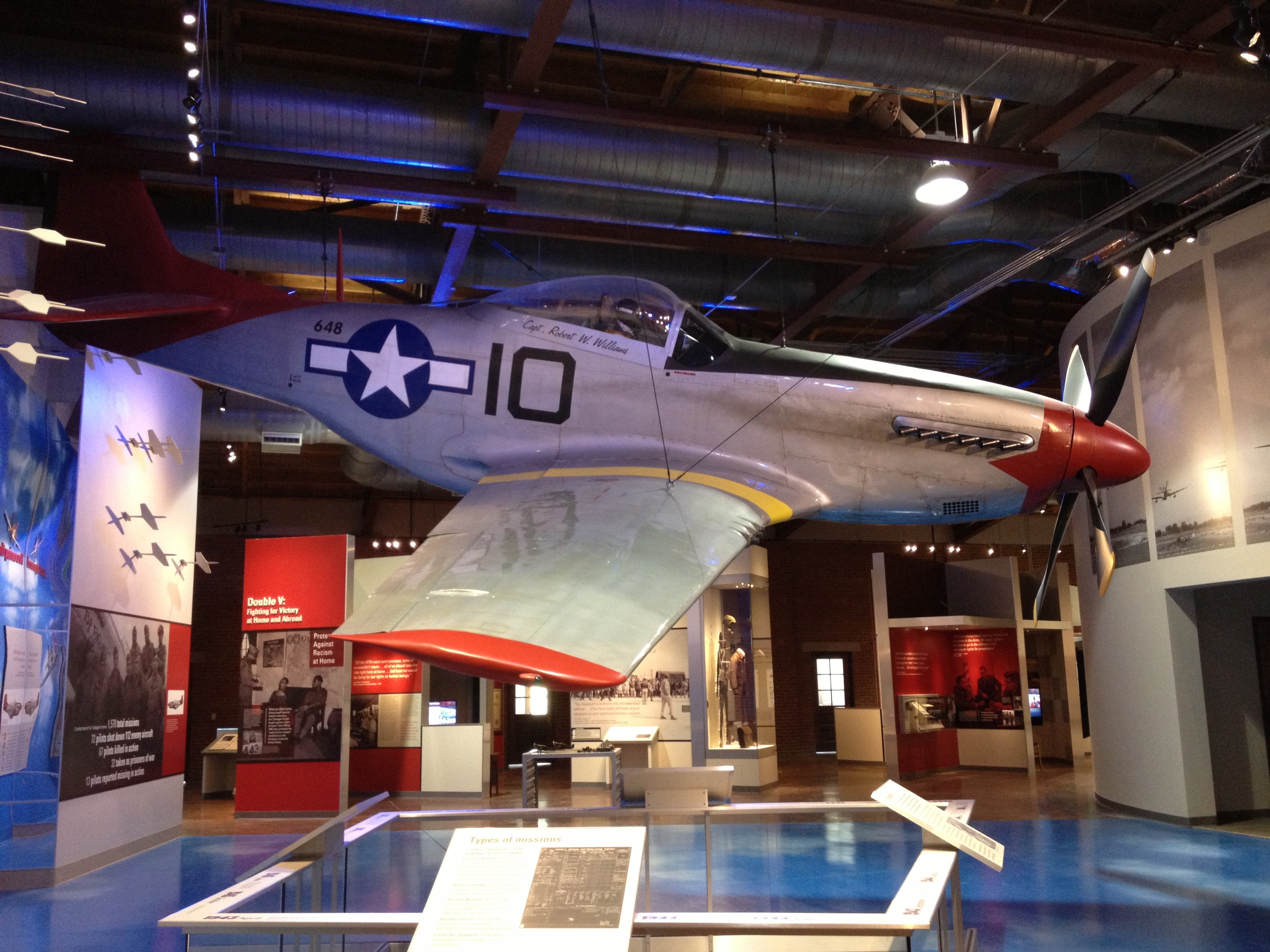 Red Tail P-51 Mustang at Tuskegee Airmen NHS