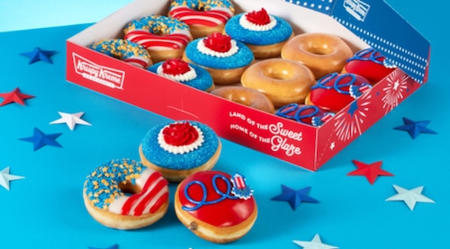 Krispy Kreme July 4 doughnuts