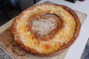 Giant pizza bagel from Hot Bagels in Lakewood, NJ (Lauren Musni | NJ Advance Media)