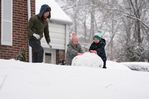 Snow storm in New Jersey