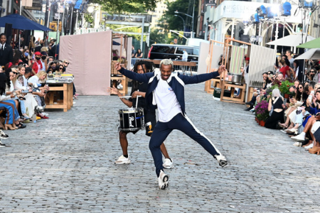 man dancing in the street