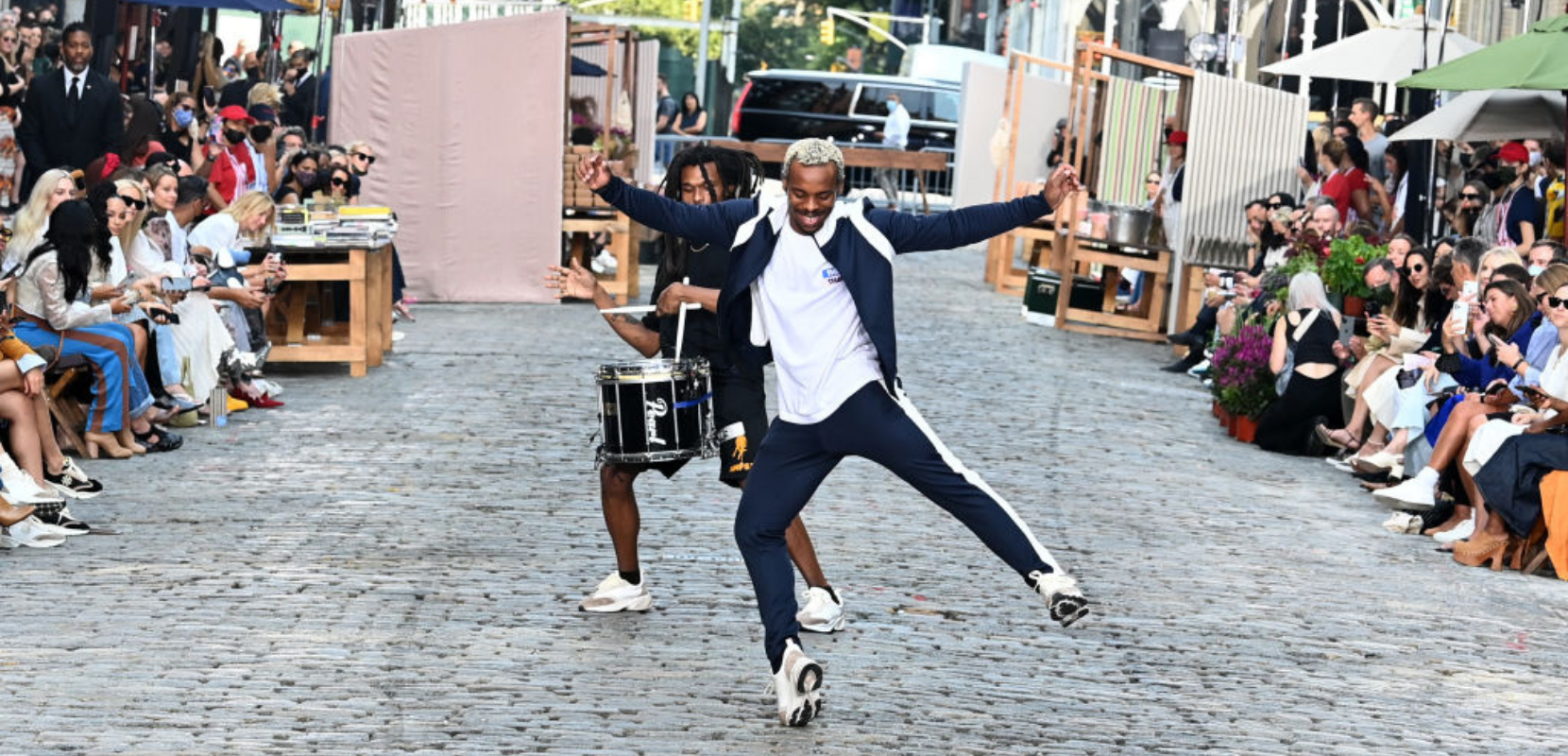 Man dancing in the street