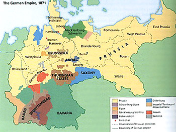 Germany map 1871