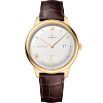 De Ville Prestige 41 mm, yellow gold on leather strap - 43453412002001