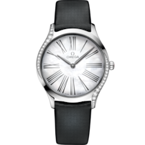 De Ville Trésor 36 mm, steel on fabric strap - 42817366005001