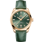 Seamaster 38 มม., ทอง Moonshine™ บน หนัง - 22053382010001