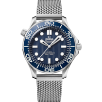 Seamaster Diver 300M 42 mm, acier sur acier - 21030422003002