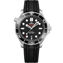 Seamaster Diver 300M 42 mm, steel on rubber strap - 21032422001001