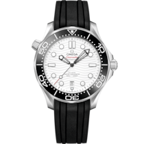 Seamaster Diver 300M 42 mm, staal met rubberen band - 21032422004001