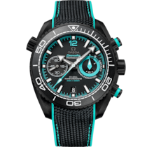 Seamaster Planet Ocean 600M 45.5 mm, black ceramic on rubber strap - 21592465101003