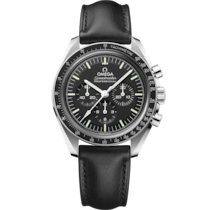 Speedmaster Moonwatch Professional 42 mm, acier sur bracelet en cuir - 31032425001002